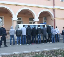 Zece imigranti prinsi la frontiera cu Serbia
