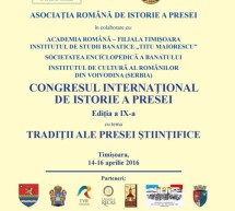 Congresul International de Istorie a Presei, Timisoara, editia a IX-a