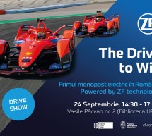 Premieră în România: Monopostul de Formula E al echipei Mahindra Racing, condus de celebrul pilot Nick Heidfeld, prezentat la Timișoara